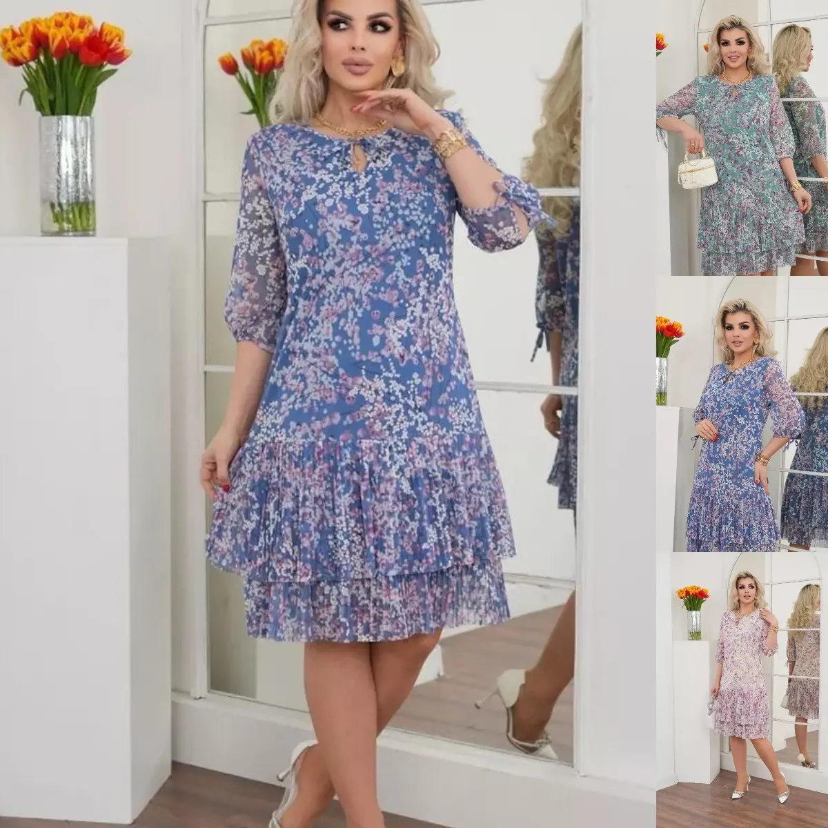💕🥰【S-5XL】Vestido de moda primavera verano 2025